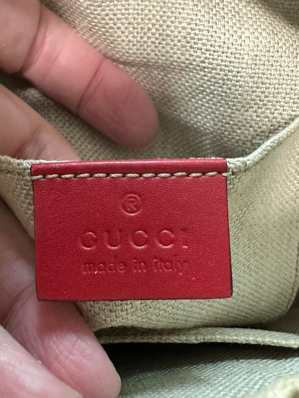 Gucci Webby Bee Red Leather Web Stripe Shoulder Crossbody Bag Authentic